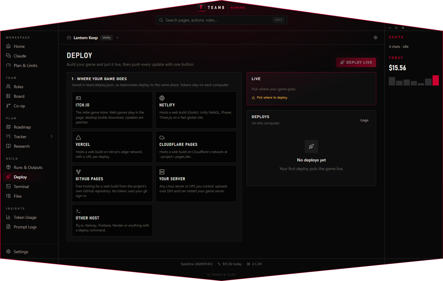 Deploy page with itch.io, Netlify, Vercel, Cloudflare Pages, GitHub Pages, your own server and other hosts